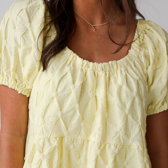 Yellow Baby Doll Dress - Picture 5 of 6